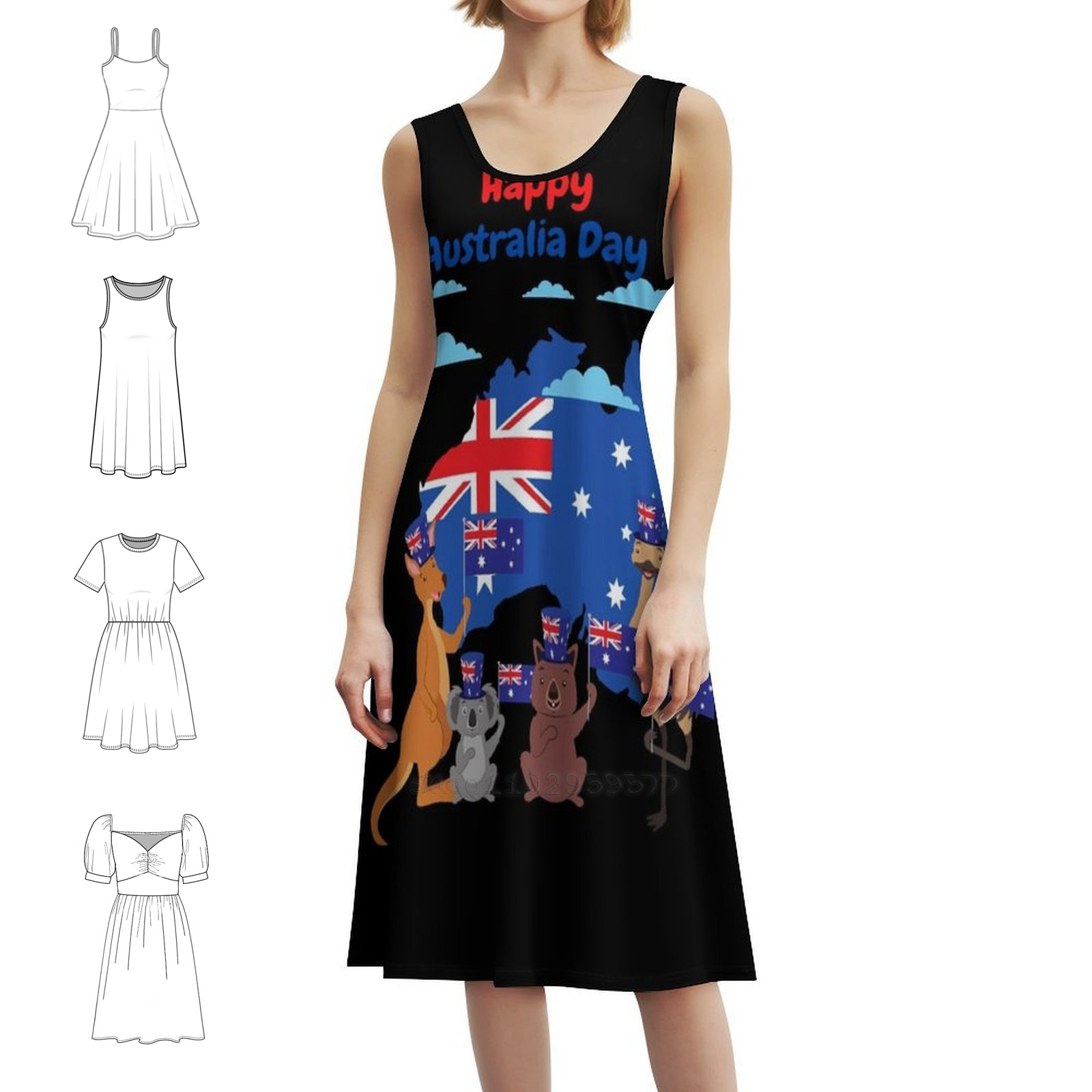 Summer Days Clothing - Happy Australia Day! Funny Animals Red