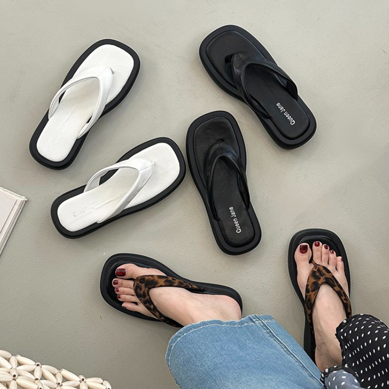 Summer Clothing Modest - Women Platform Thick Sole Flip Flops