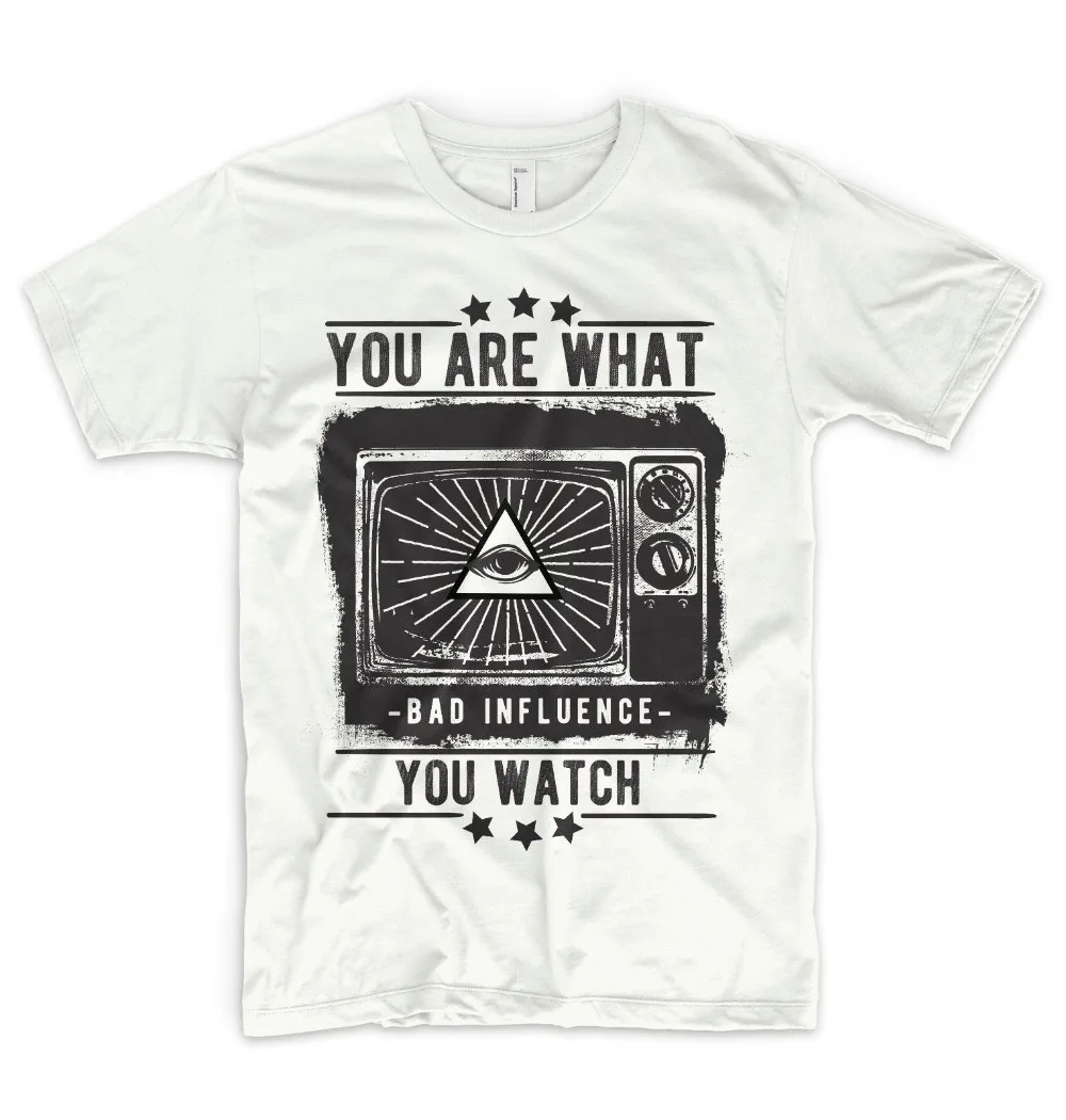 Summer Clothing Brands Men - Illuminati T Shirt Mind Control Ufo