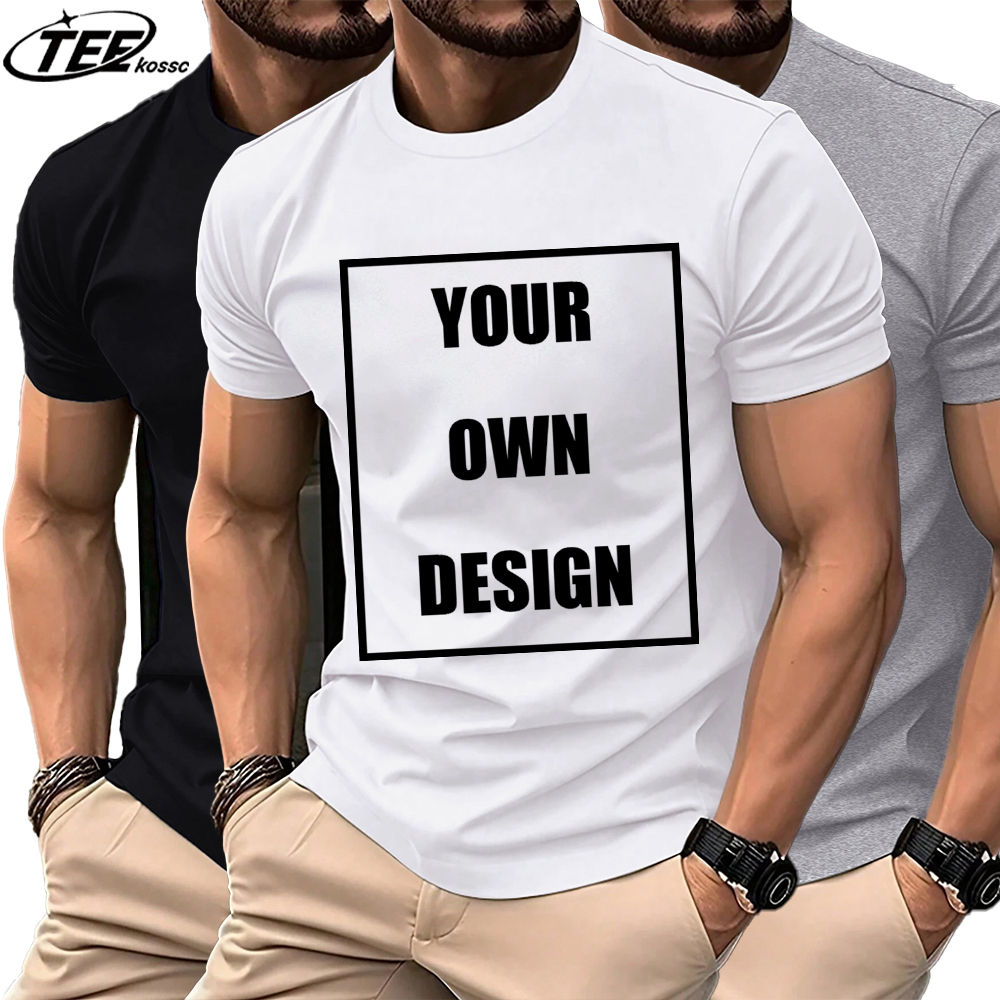 Summer Clothing Brands Men - Your OWN Design Brand Logo/Picture Custom