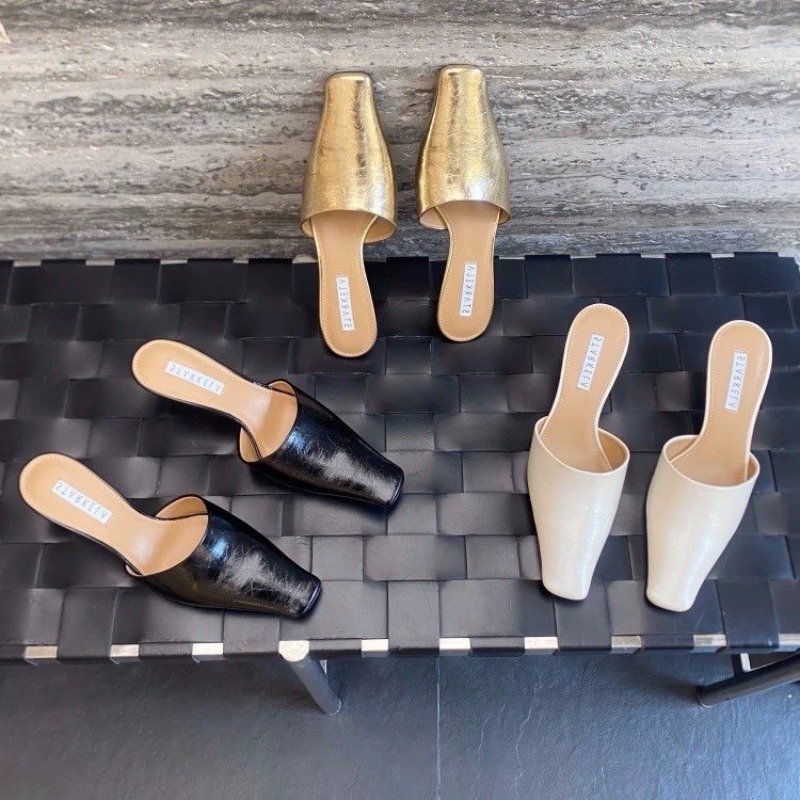 Summer Clothing Modest - New Style Square Toe Slippers Women