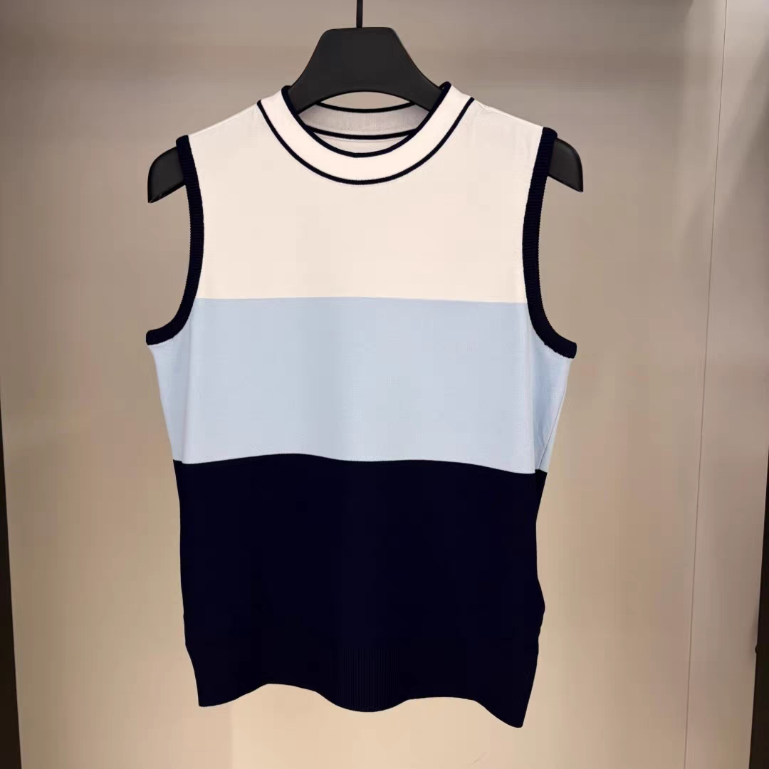 Korean Style Color Block Knit  - Summer Golf Clothing recension och pris
