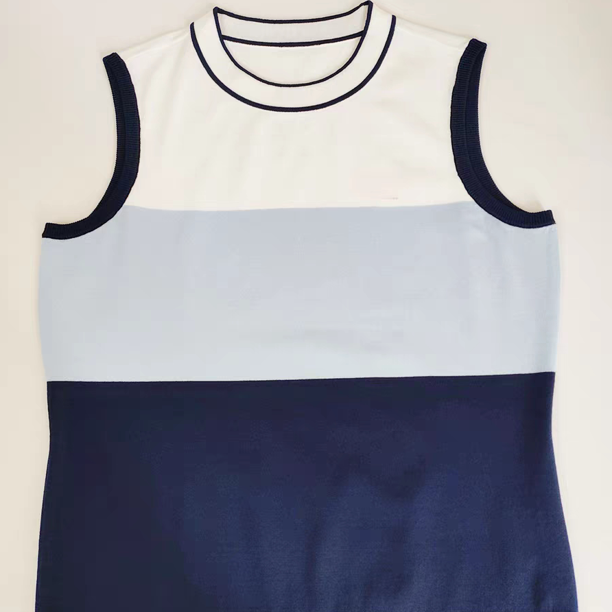 Korean Style Color Block Knit  - Summer Golf Clothing recension och pris