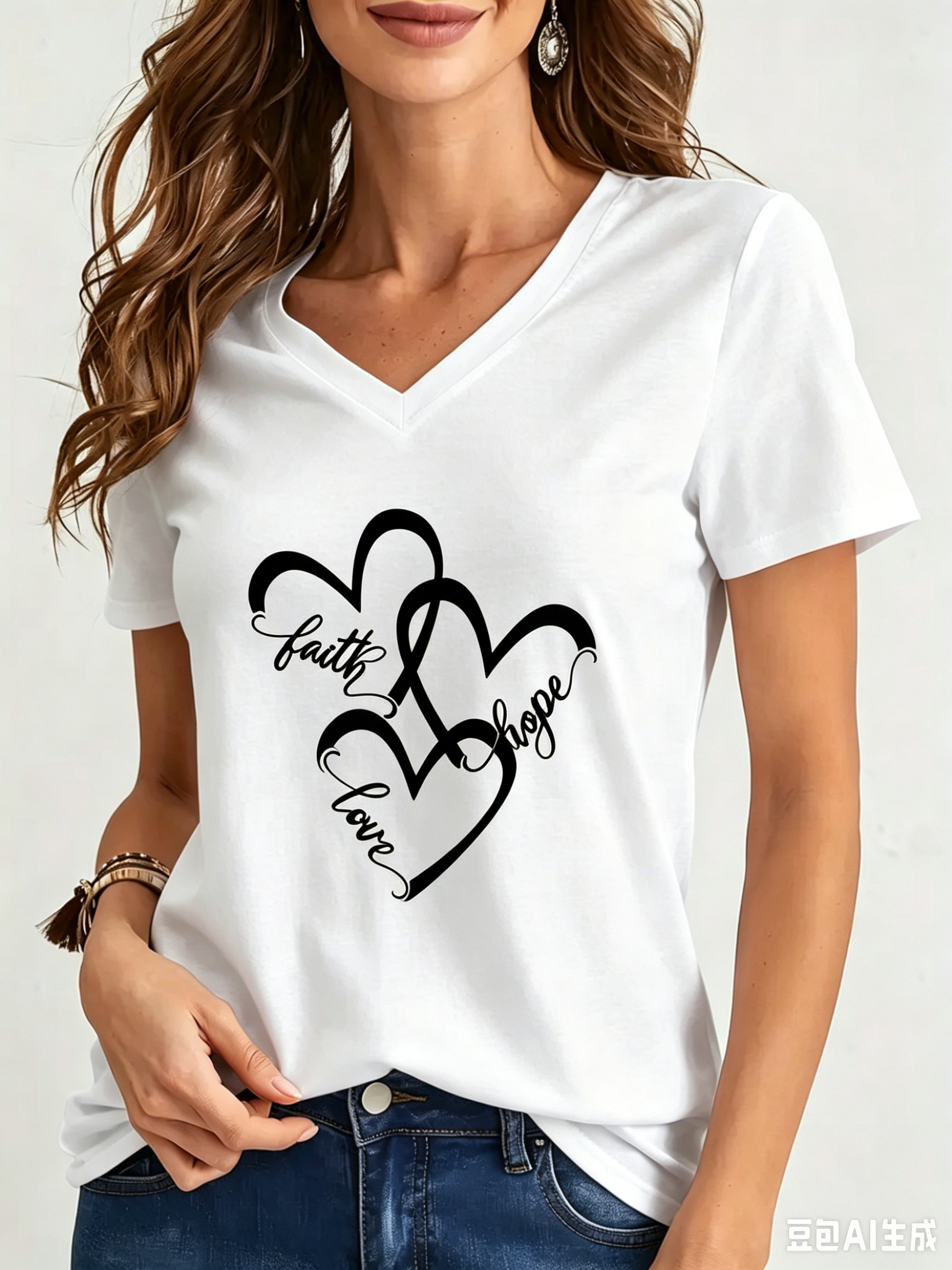 Funny Love 3D Print Women's T- - Summer Loving Clothing recension och pris