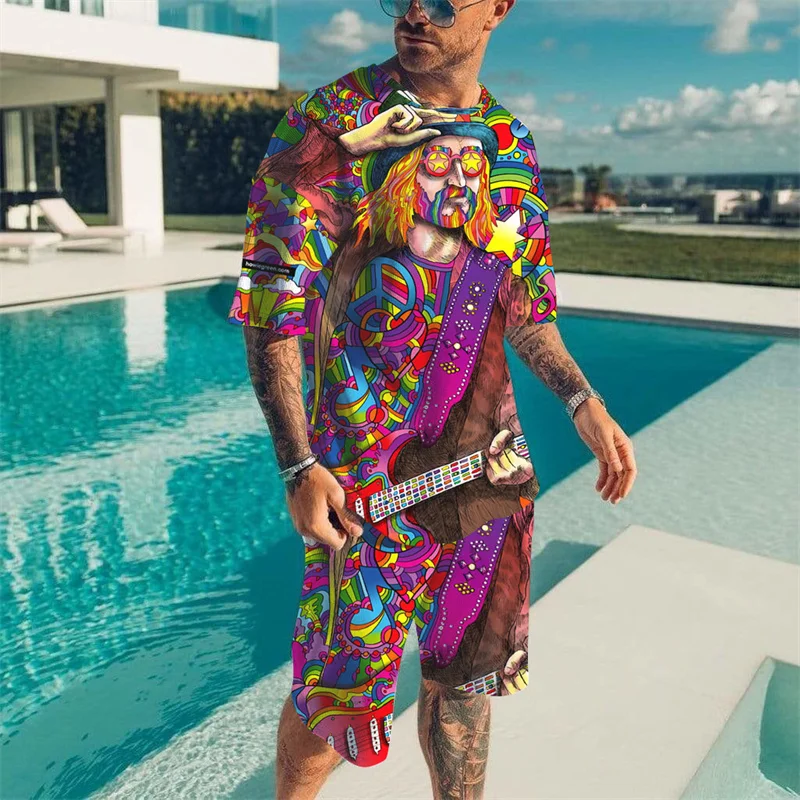 Graffiti Style Hawaiian T-shir - Beach Shirt Hawaiian recension och pris