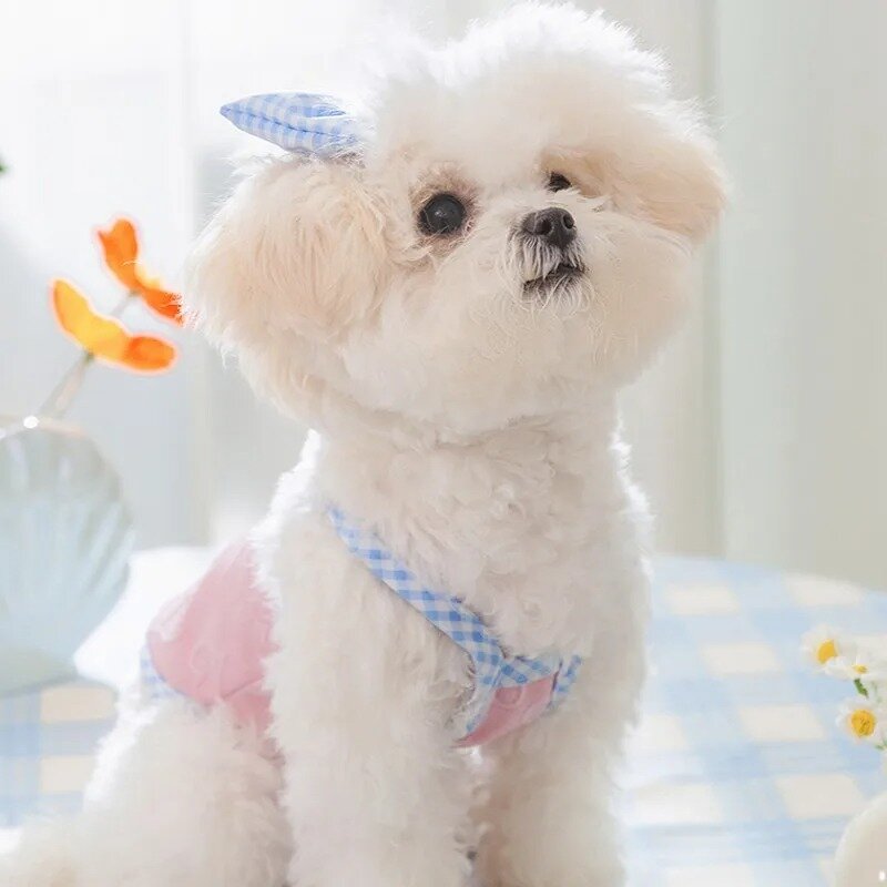 Puppy Summer Clothes Suspender - Summer Loving Clothing recension och pris