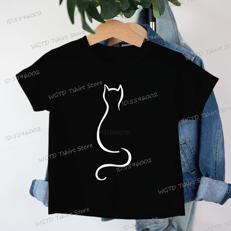 Luminous Cat Line Shirt Design - Summer Clothing For Babies recension och pris