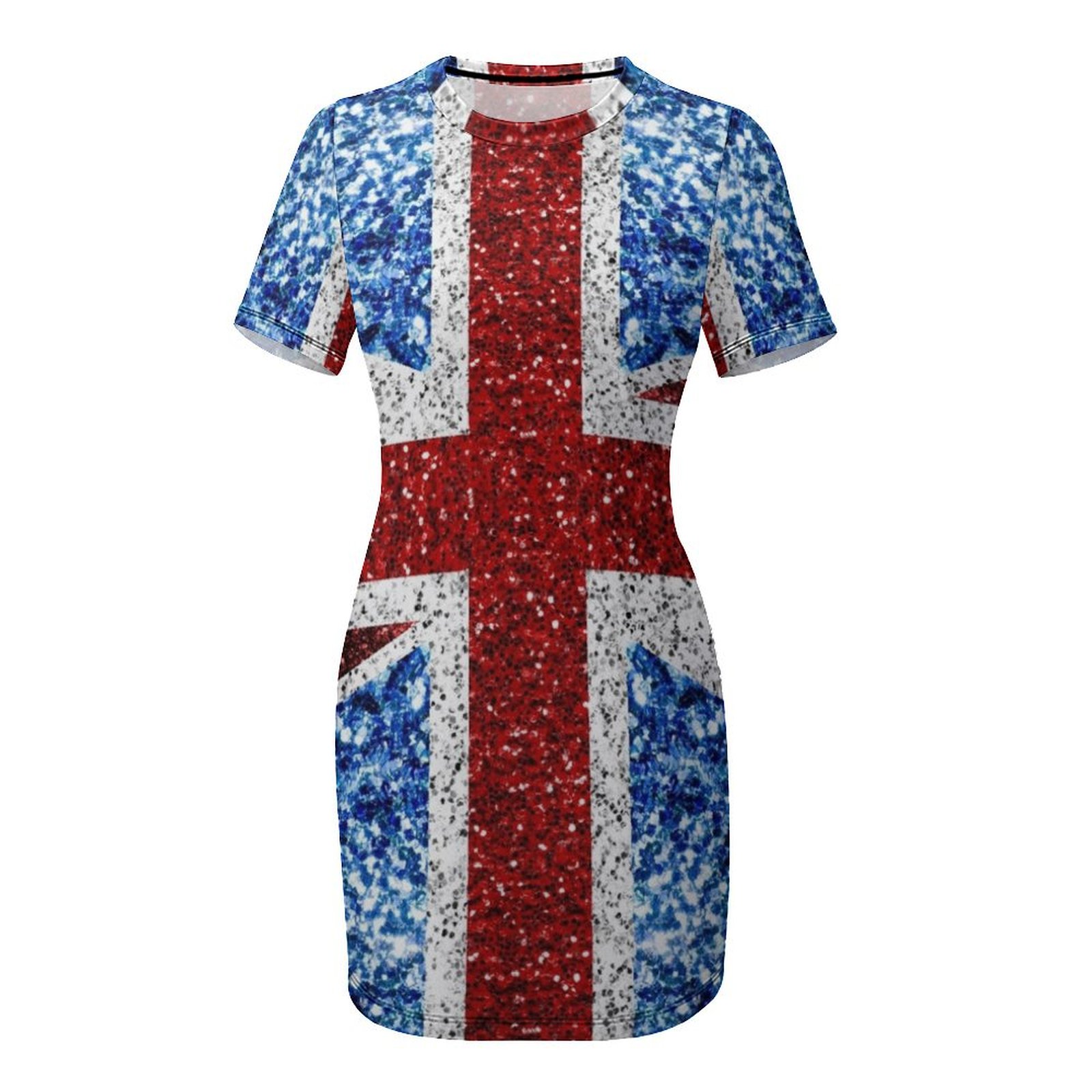 UK flag red blue white faux sp - Womens Summer Clothing Uk recension och pris