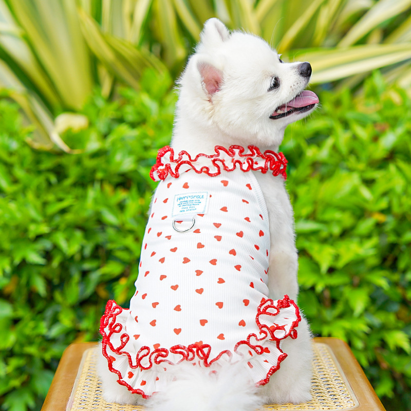 Fashion Floral Dog Dress Dog S - Summer Loving Clothing recension och pris