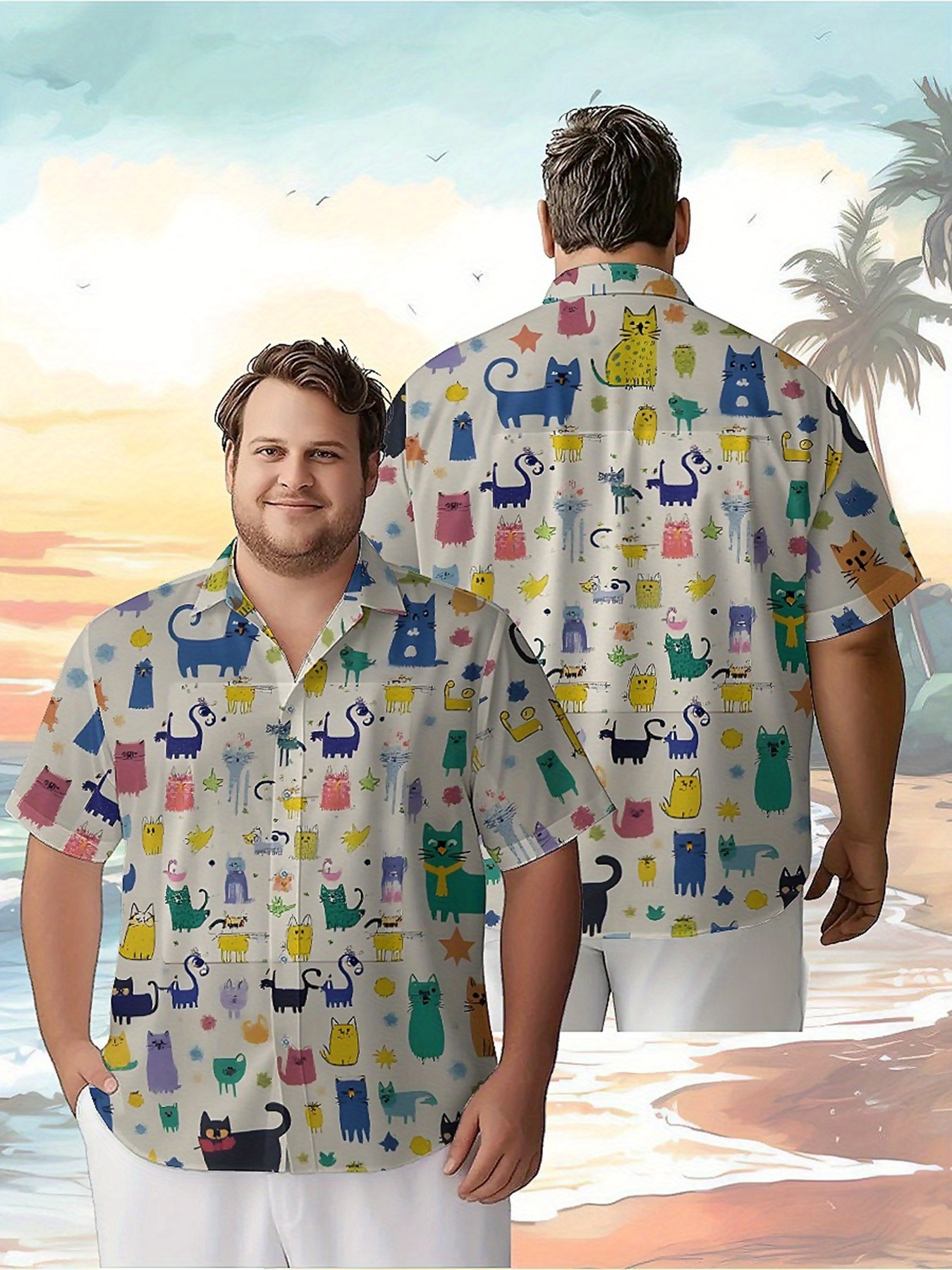 Men's Plus Size Hawaiian Shirt - Beach Shirt Hawaiian recension och pris