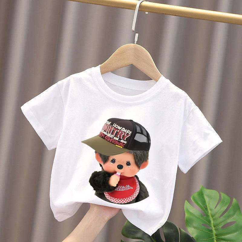 Monchhichi Kids T-shirts Anime - Summer Clothing For Babies recension och pris