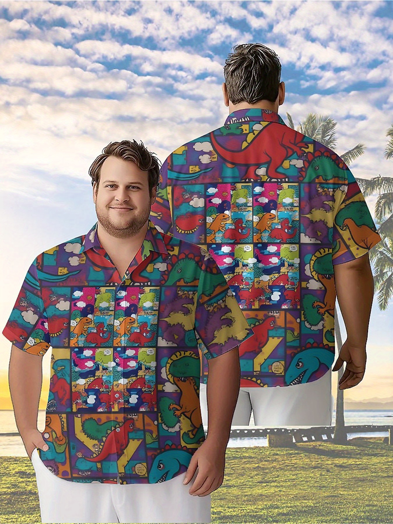 Men's Plus Size Hawaiian Shirt - Beach Shirt Hawaiian recension och pris