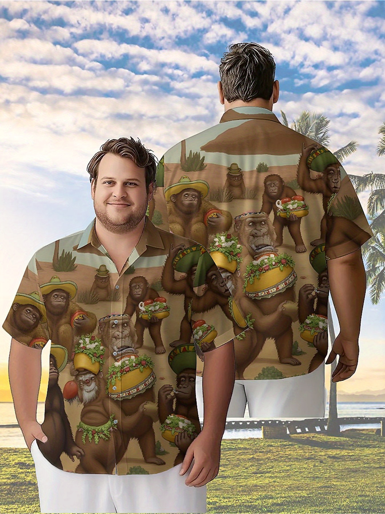 Men's Plus Size Hawaiian Shirt - Beach Shirt Hawaiian recension och pris