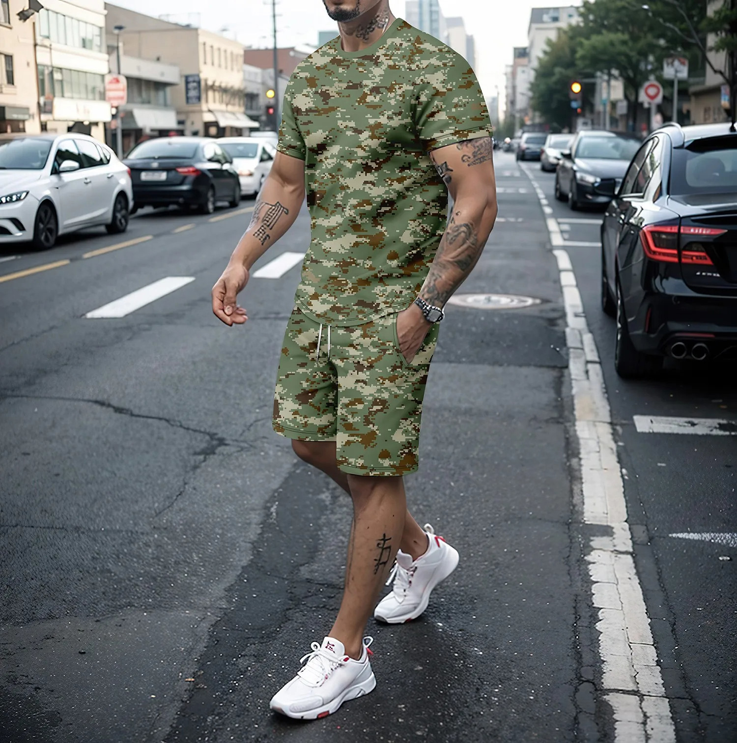 Camouflage Outdoor Tracksuits  - Summer Clothing Modest recension och pris