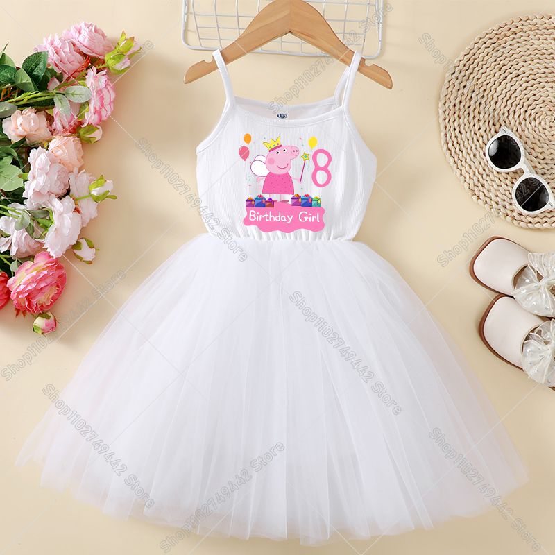 Peppa Pigs Dress Birthday Numb - Summer Clothing For Babies recension och pris
