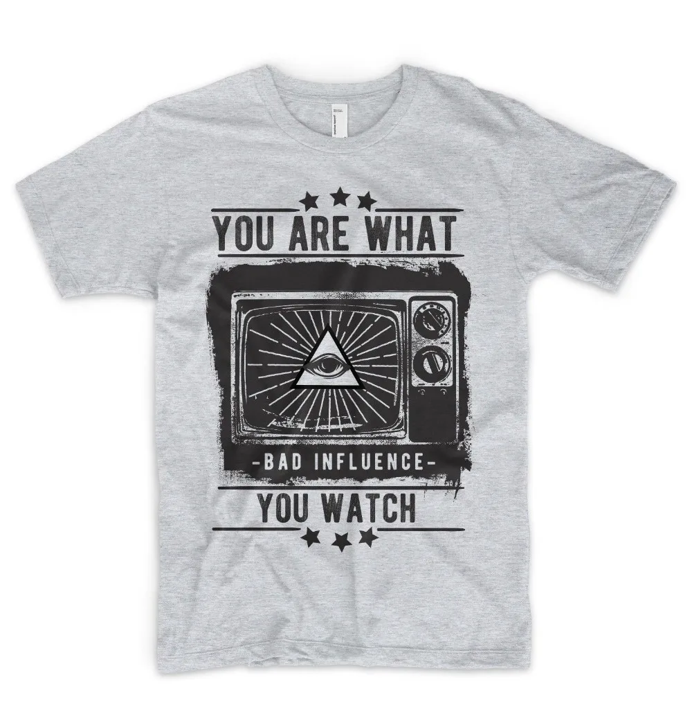 Illuminati T Shirt Mind Contro - Summer Clothing Brands Men recension och pris