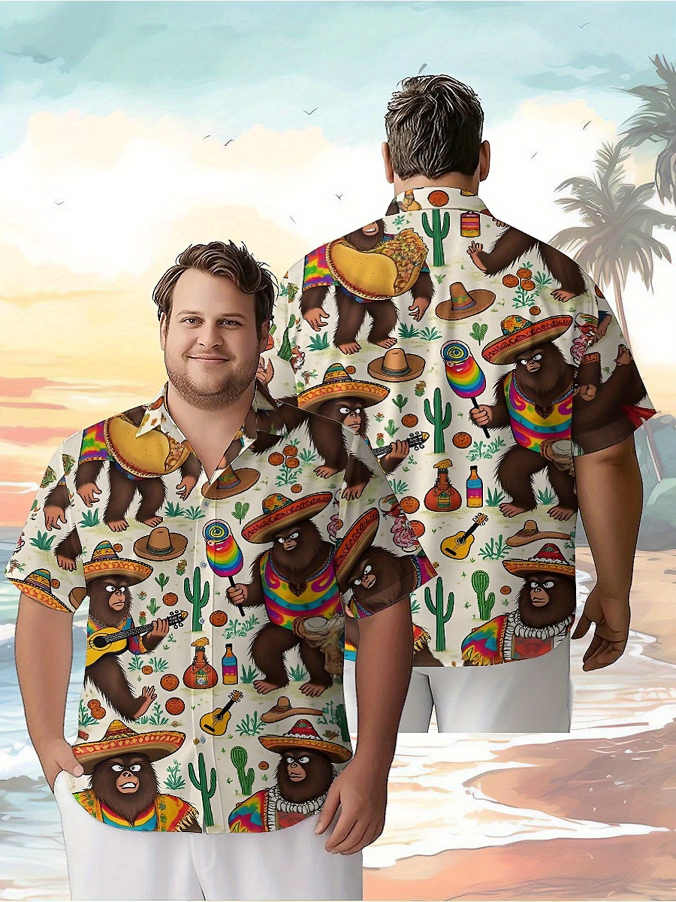 Men's Plus Size Hawaiian Shirt - Beach Shirt Hawaiian recension och pris