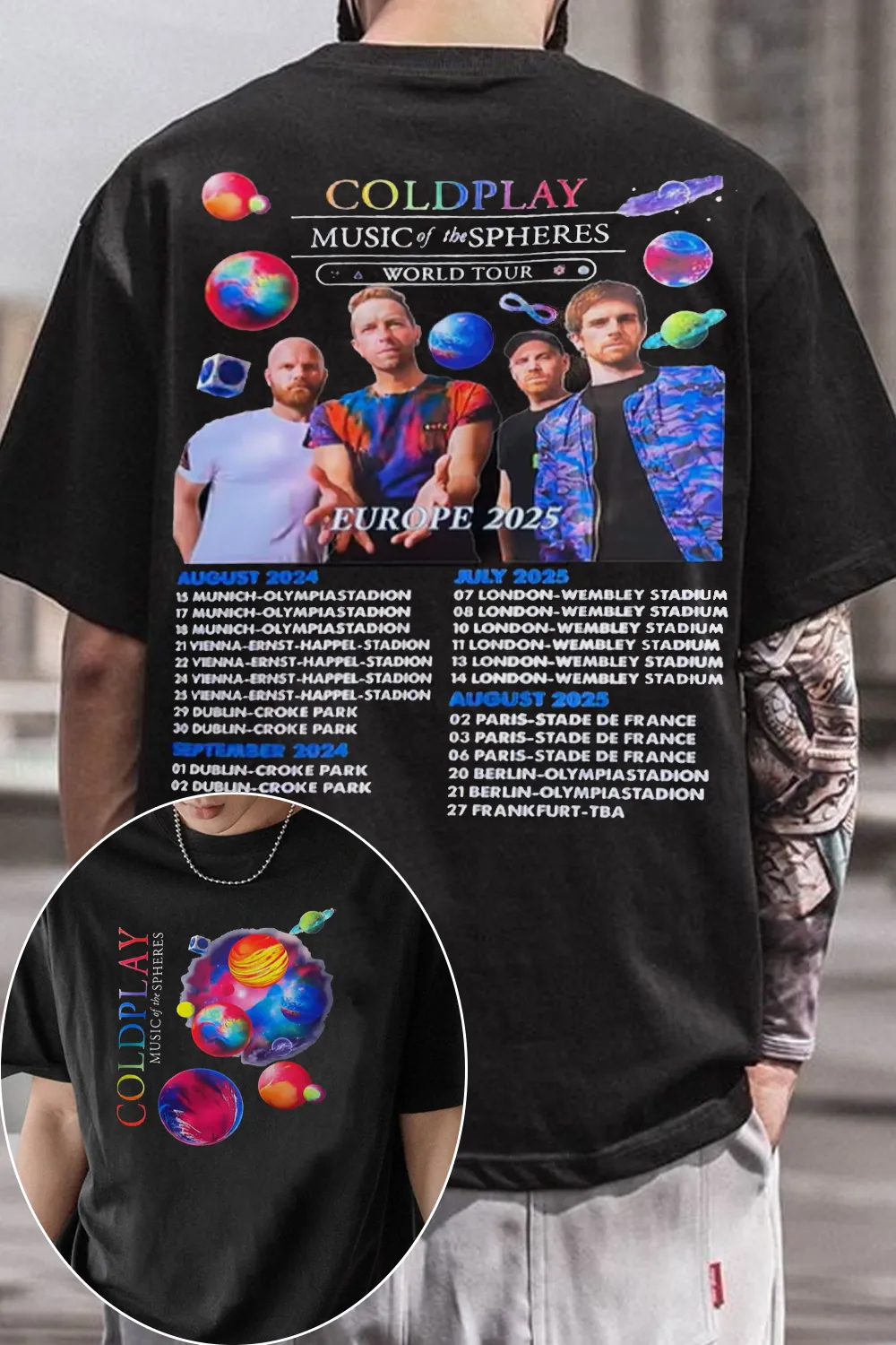 Uk Band Cold-plays TShirt Mens - Womens Summer Clothing Uk recension och pris