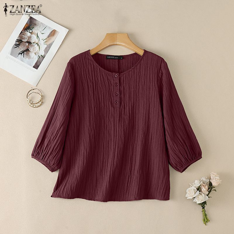 ZANZEA Woman Crinkled Texture  - Summer Days Clothing recension och pris