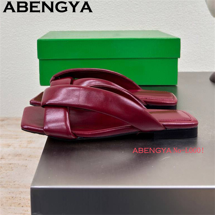 Real Leather Flat Slippers Cas - Summer Clothing Modest recension och pris