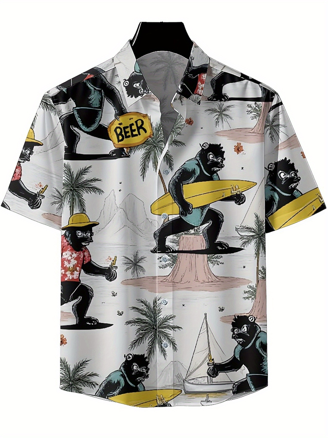 Men's Plus Size Hawaiian Shirt - Beach Shirt Hawaiian recension och pris