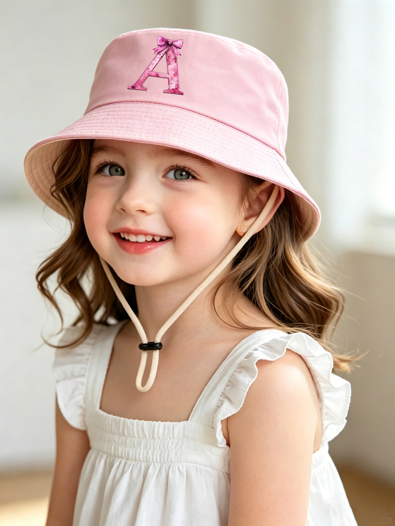 1pc pink baby girl bucket hat  - Summer Clothing Capsule recension och pris