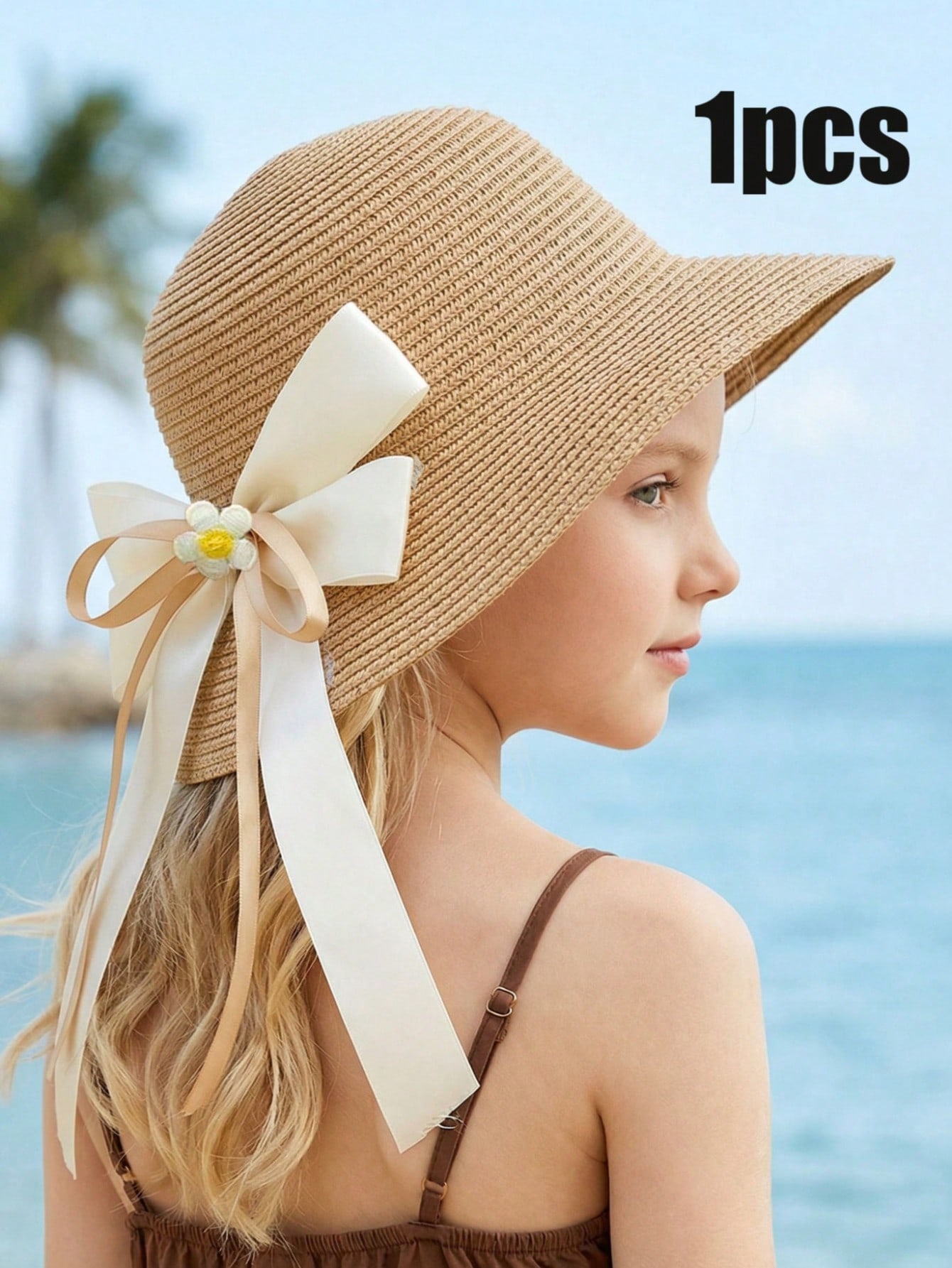 1Pc 3-8Y Girls Coffee Bow Stra - Summer Clothing Capsule recension och pris
