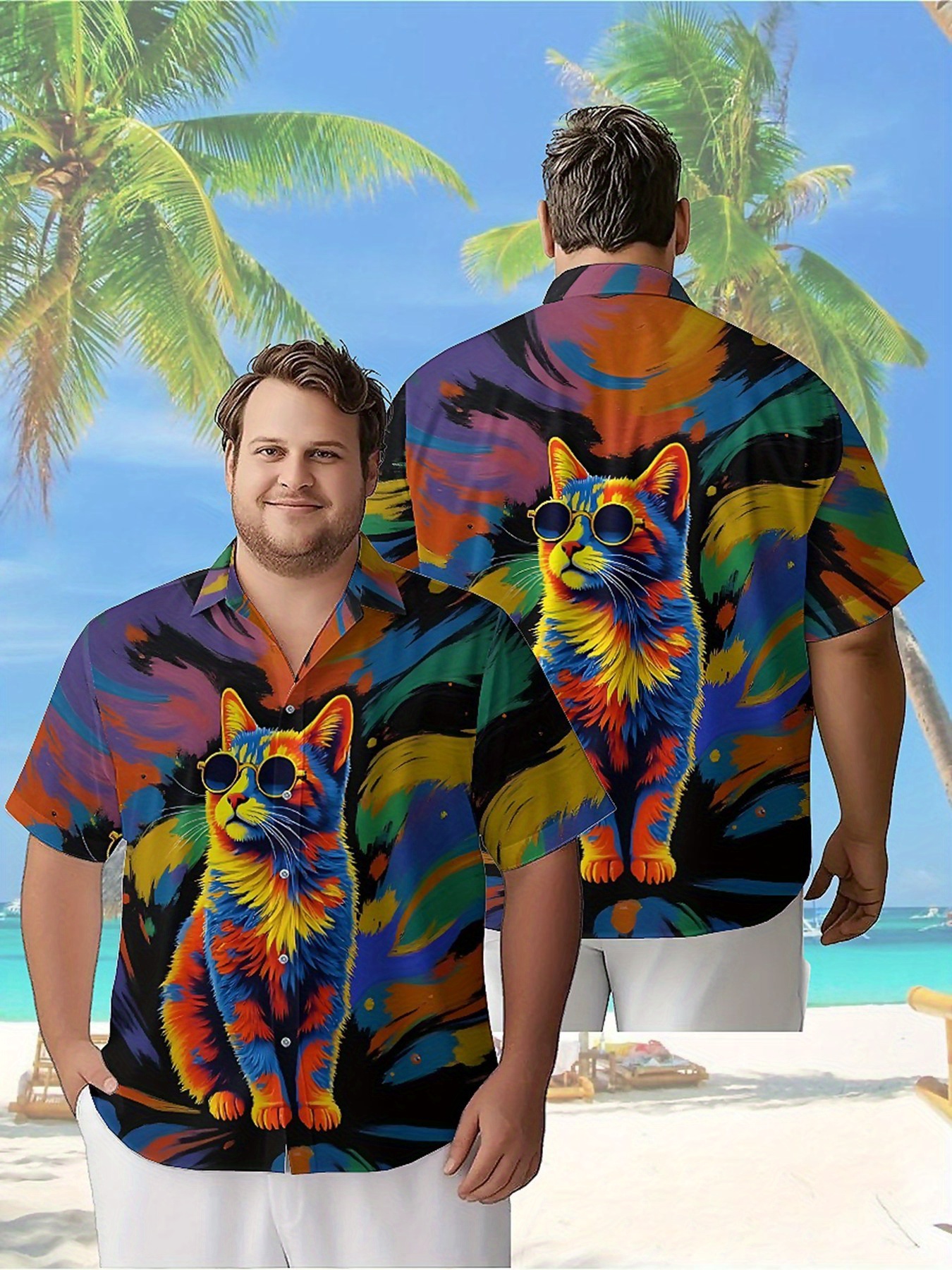 Men's Plus Size Hawaiian Shirt - Beach Shirt Hawaiian recension och pris